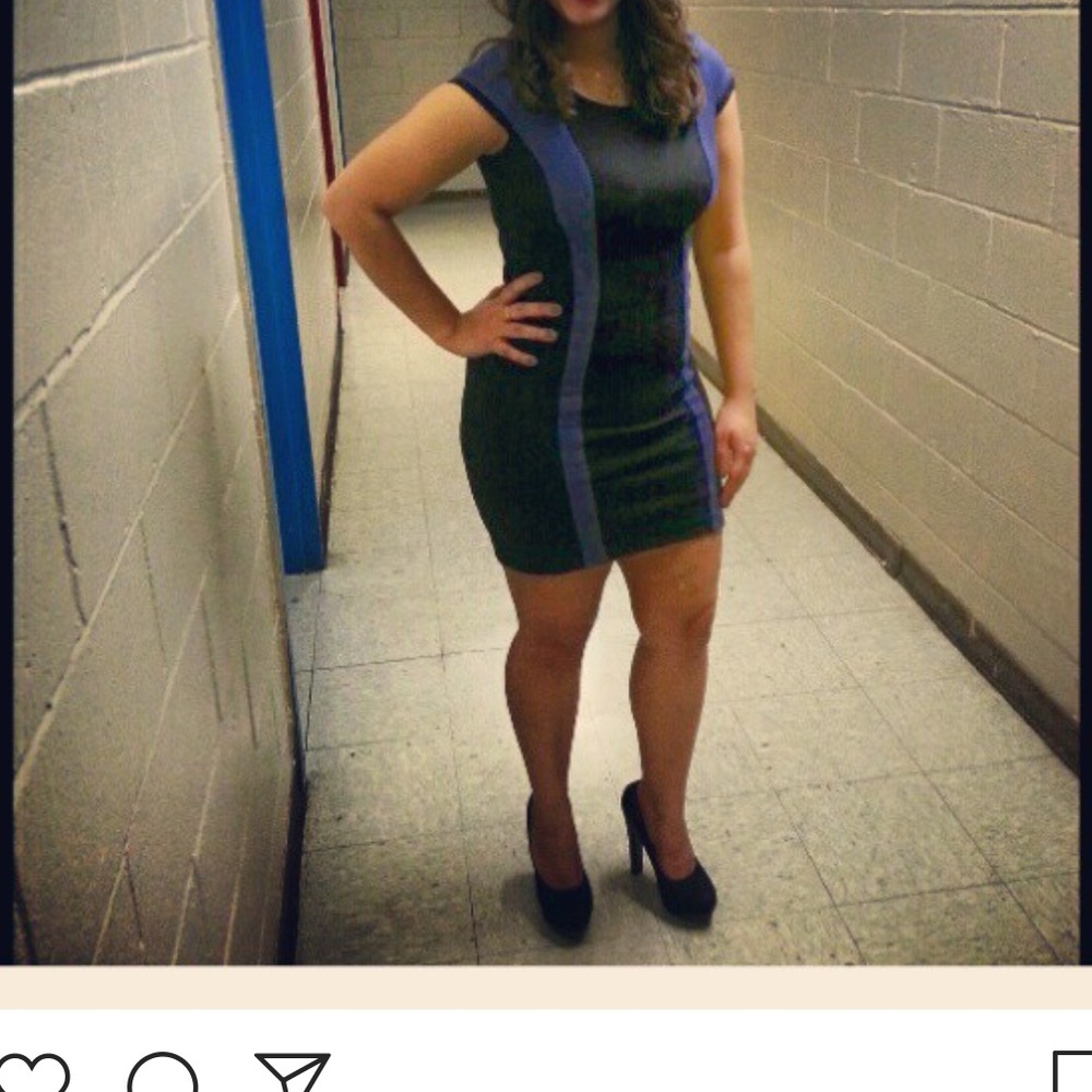 Black/blue Guess dress - Picture 3 of 4